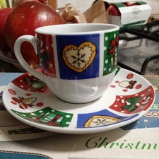 tazzine caffe natalizie nuove set da 6 completo 