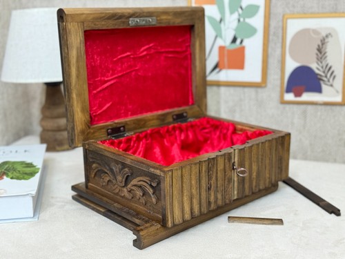 Portagioie legno noce - portagioie,