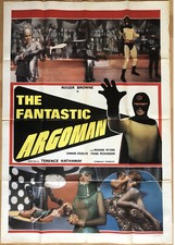THE FANTASTIC ARGOMAN 1967 ORIGINAL ITALIAN 2-SHEET POSTER
