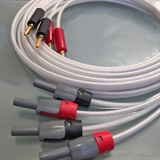 QED Silver Anniversary XT Cavo Altoparlante 4mm Banana & Deltron Spine BFA SINGOLO