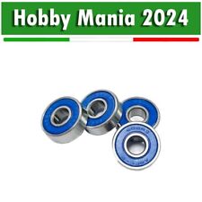 4 Pezzi - ABEC9 608 2RS Cuscinetto a sfera Blu Sigillato 8x22x7mm Antiruggine