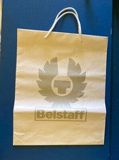 Belstaff Shopper busta shopping Paper Bag Gift busta borsa carta vintage