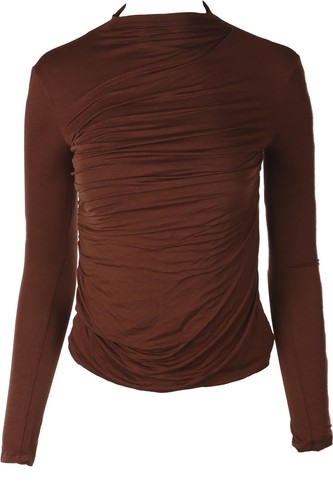 Enza costa maglia marrone top - enza,