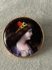 Spilla Antica Oro E Smalti