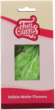Fiori Di Carta Commestibili Foglie Verdi - 50 Pezzi - Decorazioni Commestibili p