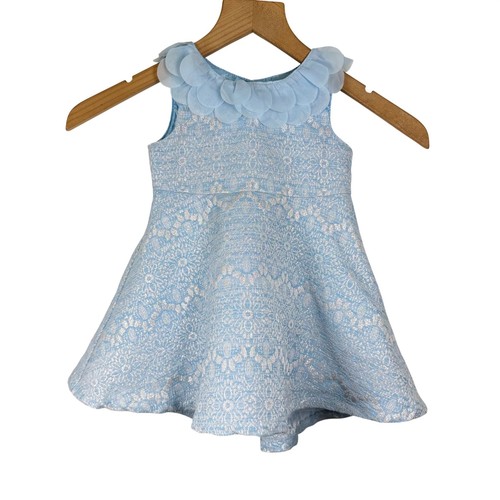 Abito jacquard blu - , floreale