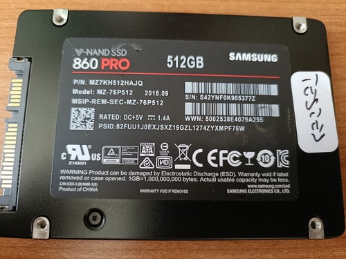 Ssd samsung 860 pro nand - samsung, v-nand