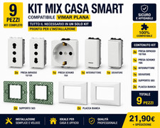 Kit prese interruttori - kit, vimar
