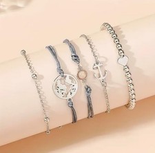 Set Di 5 Braccialetti Fantasia