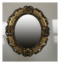 Specchio da Parete Oro Nero