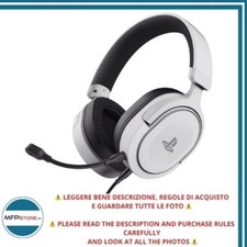 Gaming GXT 498W Cuffie PS5 e PS4 Microfono Staccabile, Cavo jack 1,2 m - Bianco