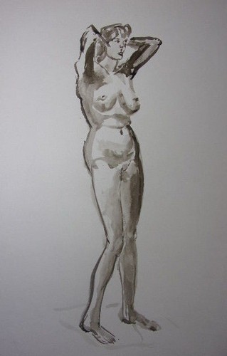 étude femme disegno - femme.,
