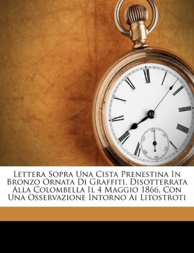 Pieralisi lettera sopra una - pieralisi,