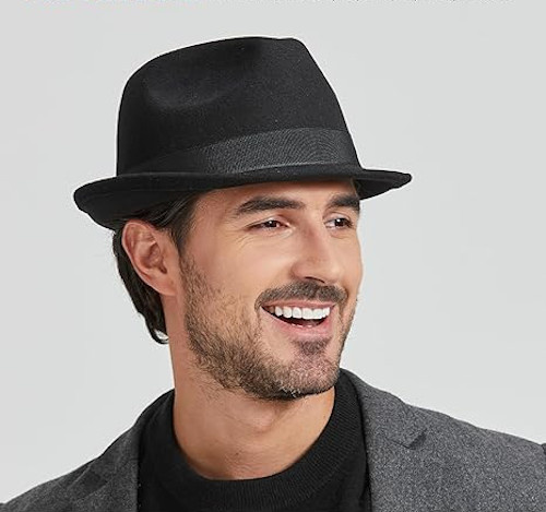 Zylioo cappello fedora feltro - cappello,