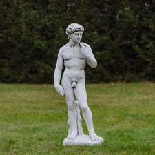 Statua in pietra David di