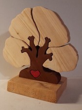 ALBERO IN LEGNO ESEGUITO A MANO CON TRAFORO - DIM cm. 20 X 20 SPESS.2,6