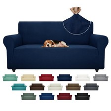 Super Stretch Couch Cover (72"-92") Universal Sofa Covers with Elastic Bottom...