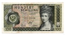 AUSTRIA - BANCONOTA DA 100 SCHILLLING DEL 1969