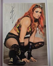 Foto firmata autografata Becky
