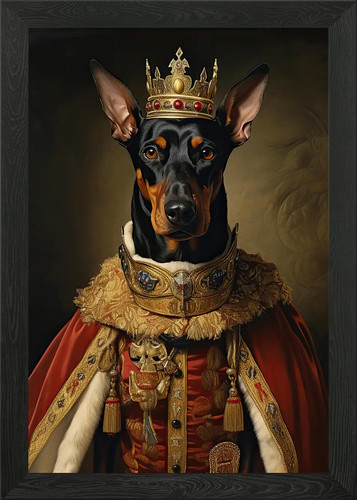 Doberman poster arte - doberman,