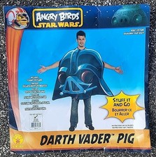 Costume adulto Angry Birds Darth Vader Pig Star Wars cosplay taglia unica tunica in schiuma 