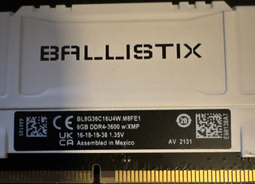 Crucial ballistix gb - 8,