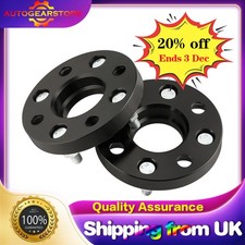 Distanziali ruota centrati sul mozzo nero 20 mm tipo bullonato per Ford Fiesta Mk6 Mk7