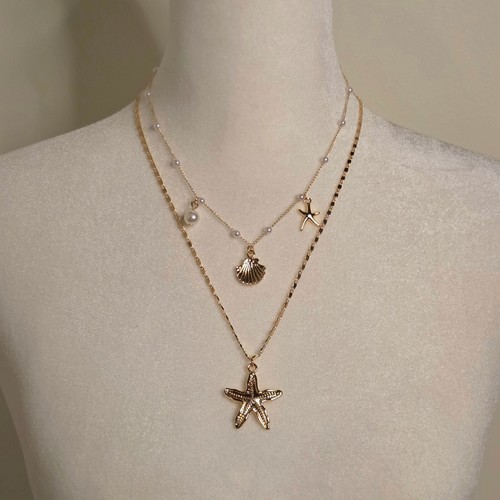 Set collana strati spiaggia - set,