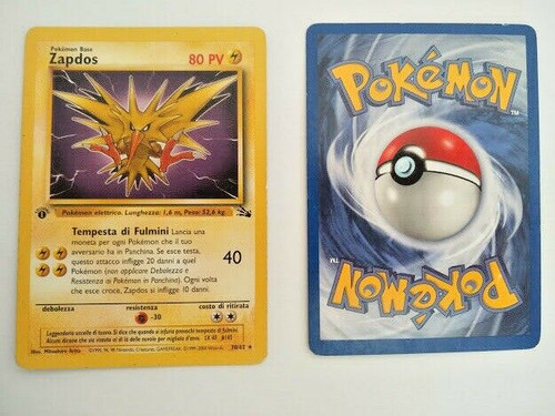 Carta pokemon zapdos 1 - carta, 30/62