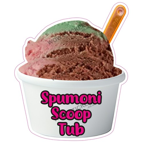 Adesivo furgone gelato spumoni - gelato,