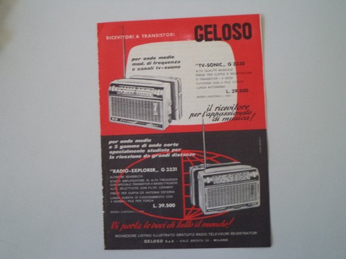 Advertising pubblicità 1963 - advertising,
