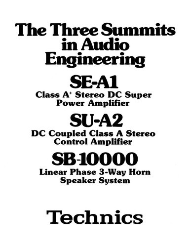 Brochure altoparlanti technics - altoparlanti,