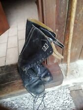 Stivali D'epoca Motociclista Polizia Motociclismo Moto D'epoca 