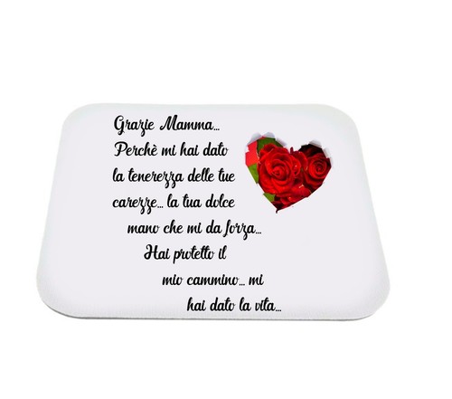 Mouse pad tappetino scritta - mouse, pc