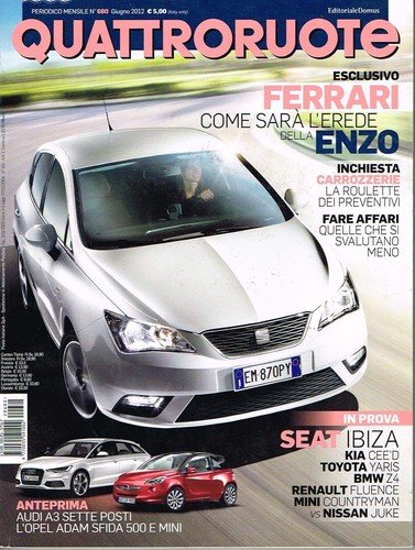 Quattroruote 680 2012 - quattroruote, seat