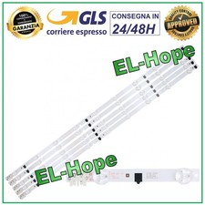 KIT 5 BARRE STRIP 9 LED PER TV