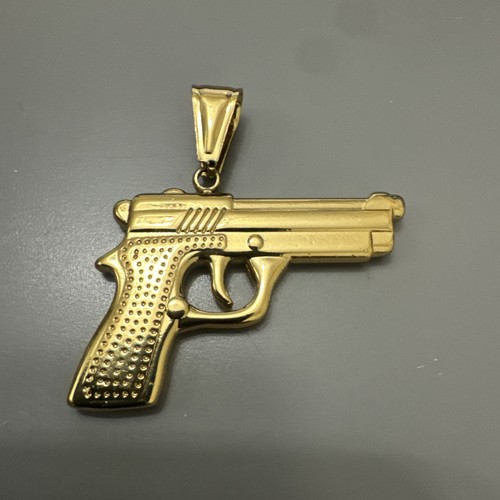 Ciondolo acciaio inox - ciondolo, pistola