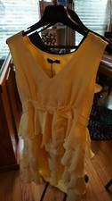 NWT Denny Rose Yellow Abito C/