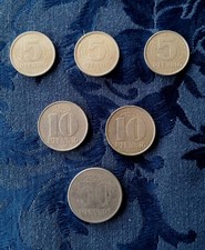 6 Coins - East German Mark -