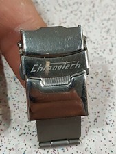 Chiusura cinturini Chronotech  acciaio steel clasp watch 18mm