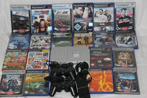 Playstation sony ps2 - 2-sony, silver