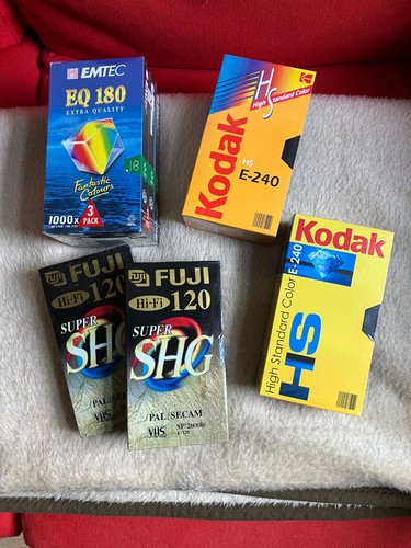 Cartucce vuote vhs nuove e - 9,