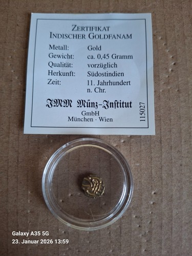 Fanam indiano dell oro - fanam, dell'oro