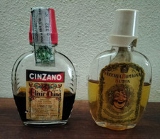 Liquore Vecchia Romagna Buton+ Cinzano Elisir China Lotto Fiaschette Mignon 10Cl