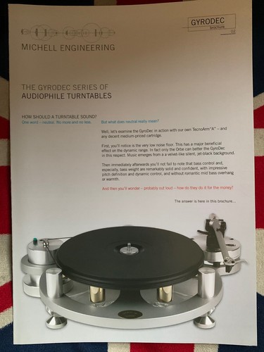 Brochure volantino giradischi