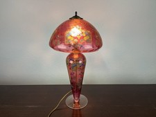 Lampada tavolo vetro lavorato