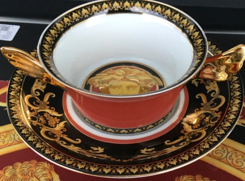 Versace medusa bowl plate set - versace,