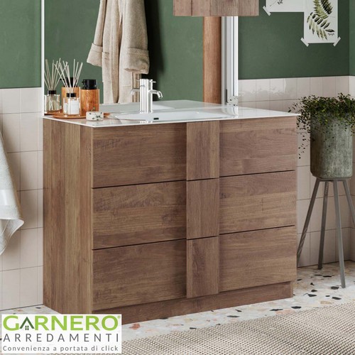 Mobile bagno terra 100cm con - mobile,