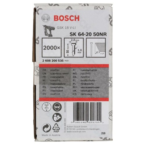 Bosch testa svasata chiodo