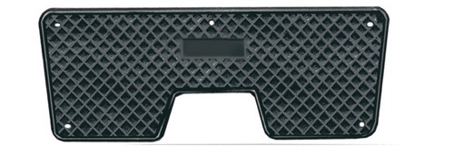Piastra poppa abs - abs, nera